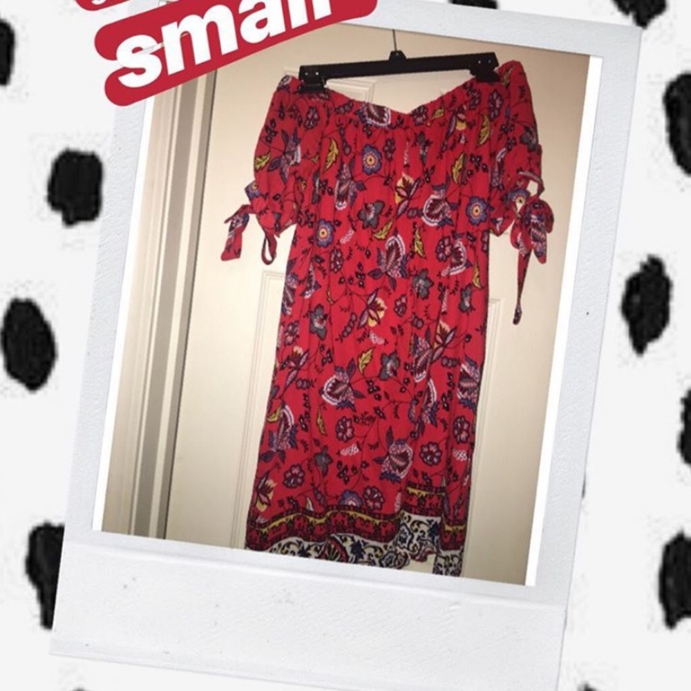 Target Off the Shoulder Red Dress